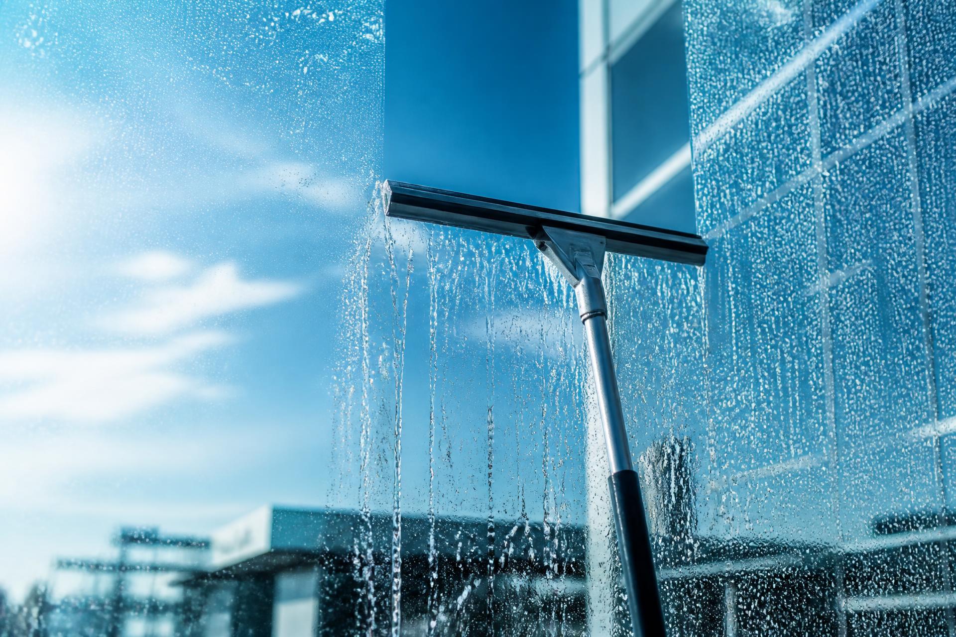 Kristalhelder water dat over glas stroomt